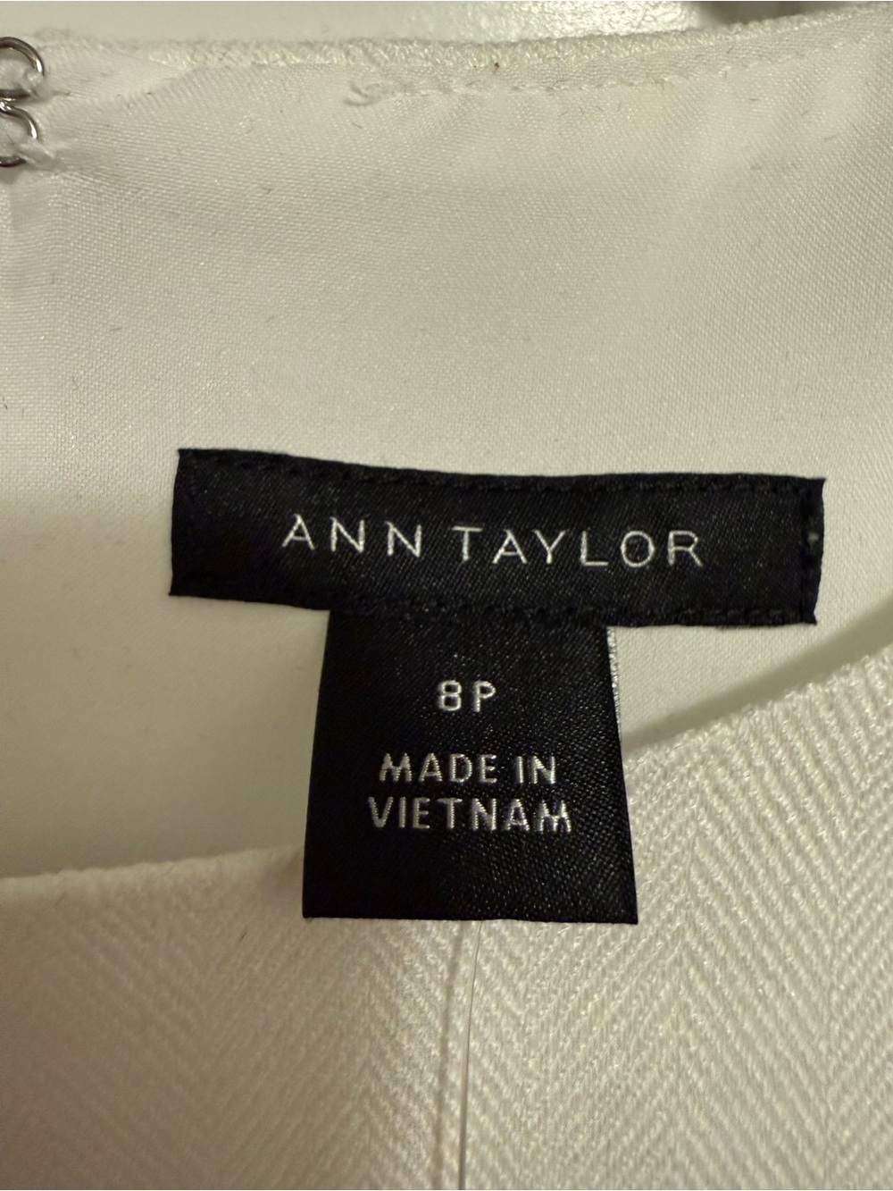 NWT Ann Taylor Sleeveless White Belted Linen Shift Dress - Picture 6 of 7